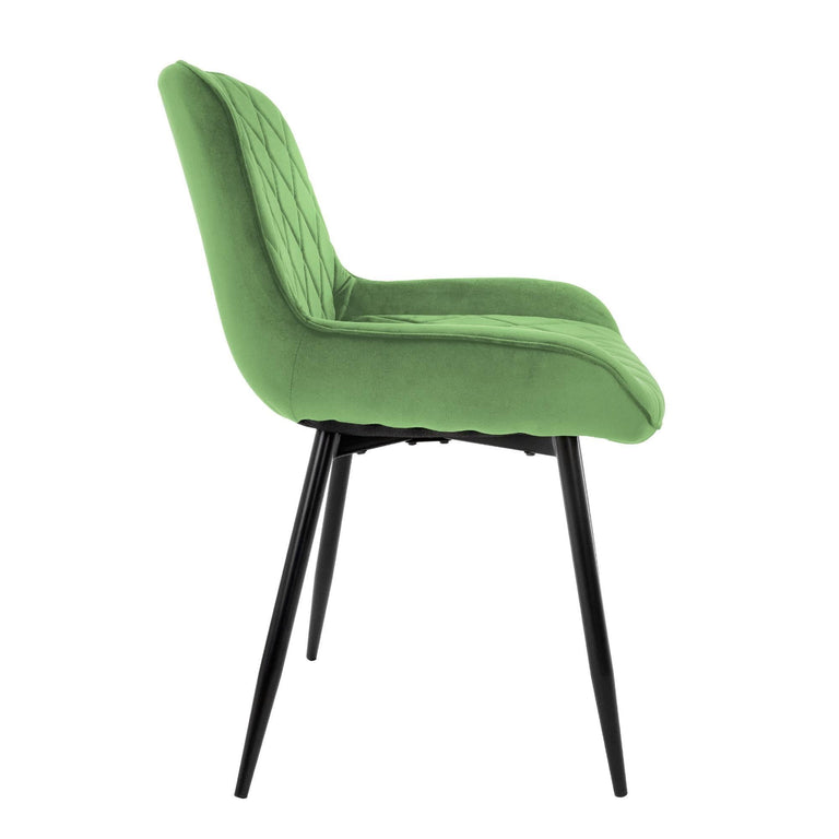 Set van 2 eetkamerstoelen Mana velvet