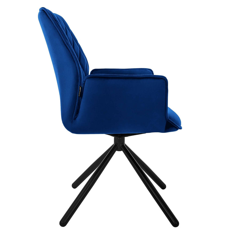 Set van 6 eetkamerstoelen Hale velvet