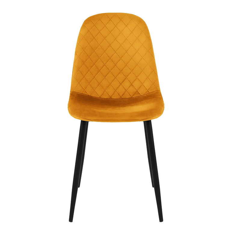 Set van 4 eetkamerstoelen Wisk velvet