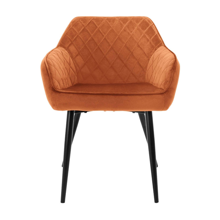 Set van 2 eetkamerstoelen Garth velvet