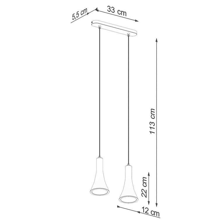 Hanglamp Rea 2-lichts