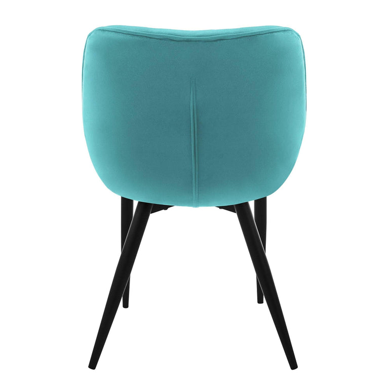 Set van 2 eetkamerstoelen Saga velvet