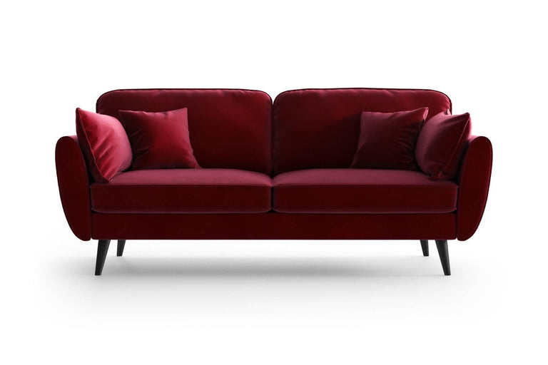 cozyhouse-3-zitsbank-zara-velvet-rood-zwart-192x93x84-velvet-banken-meubels1