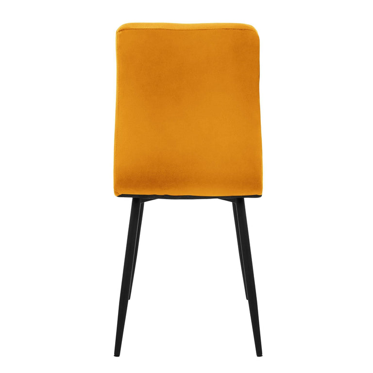 Set van 4 eetkamerstoelen Quinn velvet