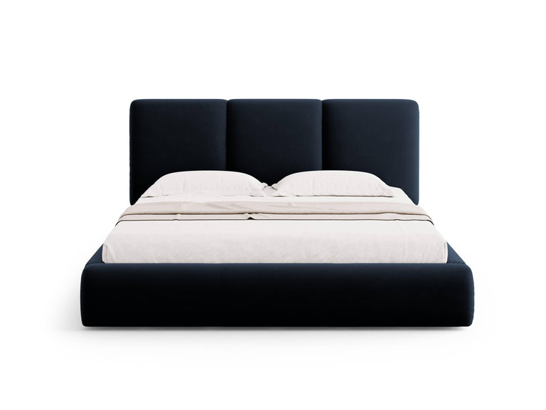 Bedframe Nicolas velvet met opbergruimte en hoofdbord 160 x 200 cm