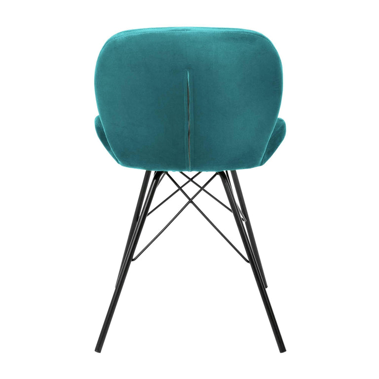 Set van 2 eetkamerstoelen Connor velvet