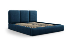 Bedframe Horizon met hoofdbord en opbergruimte chenille 180 x 200 cm