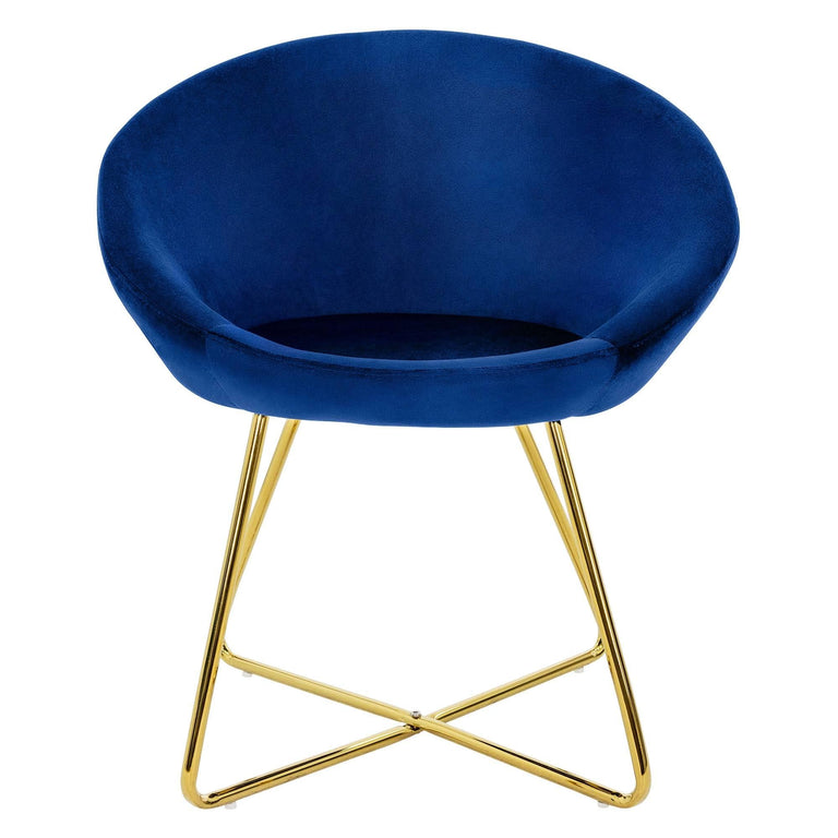 Set van 2 eetkamerstoelen Clair velvet