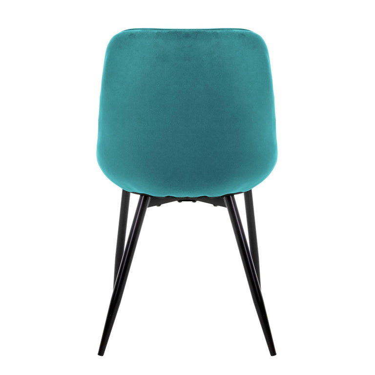 Set van 2 eetkamerstoelen Mana velvet