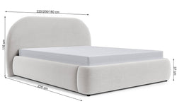 Bedframe Philipa velvet 160 x 200 cm