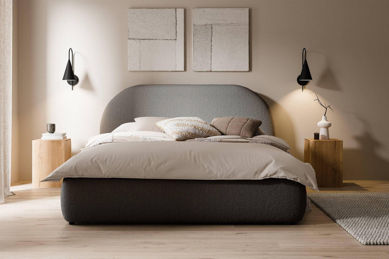 Bedframe Philipa bouclé 180 x 200 cm