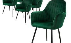 Set van 6 eetkamerstoelen Mari velvet