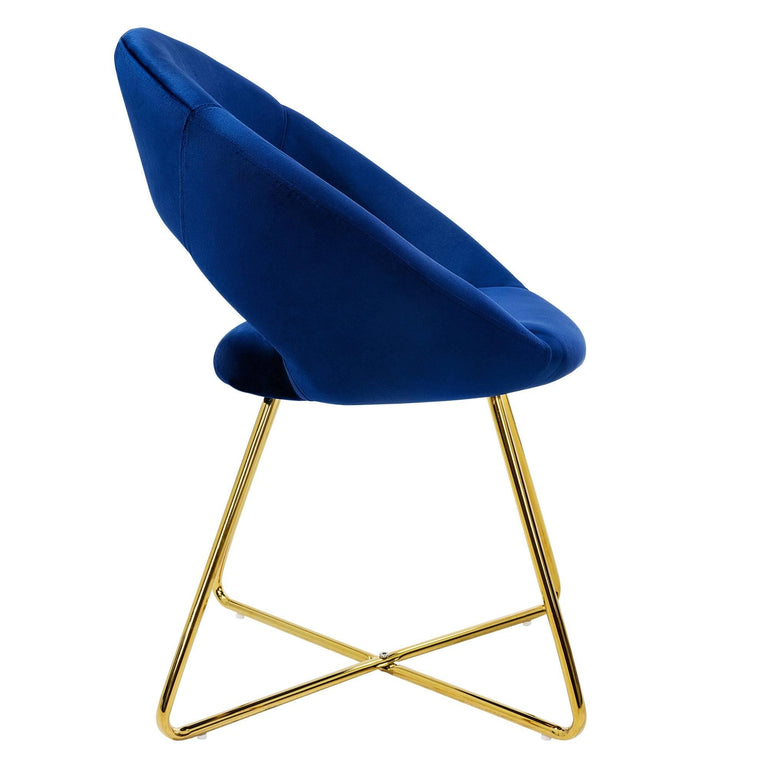 Set van 2 eetkamerstoelen Erna velvet