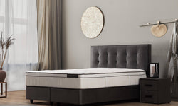 Boxspring Modebedd met opbergruimte 180 x 200 cm