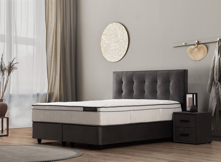 Boxspring Modebedd met opbergruimte 180 x 200 cm