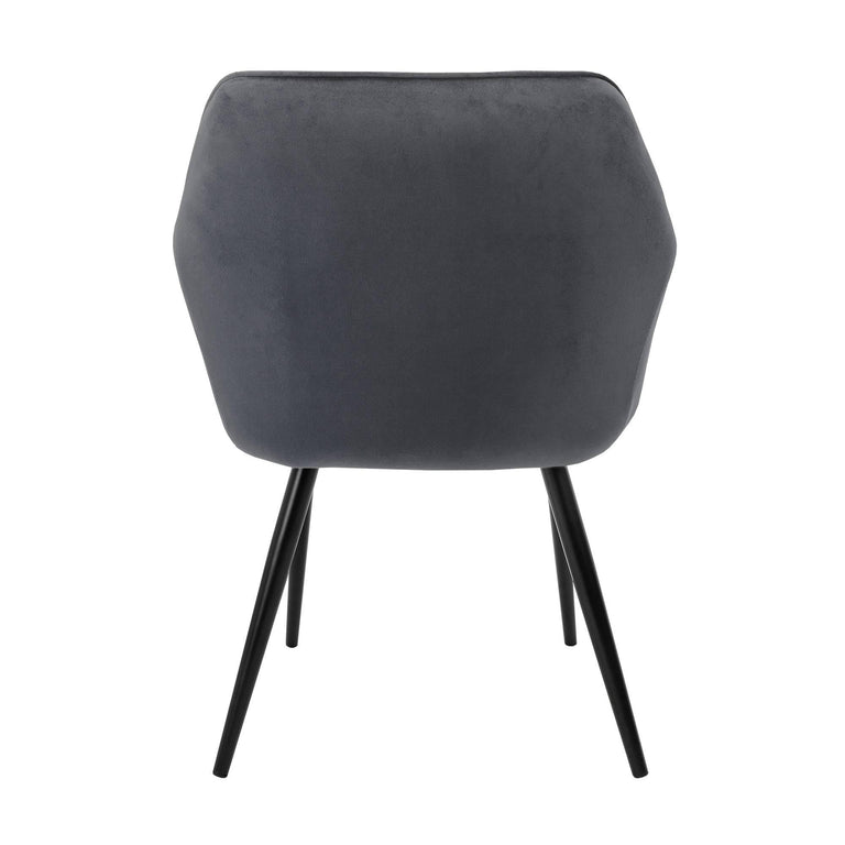 Set van 8 eetkamerstoelen Amino velvet