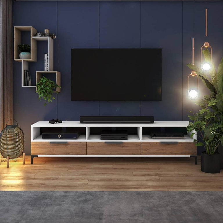 naduvi-collection-tv-meubel-rikke met verlichting-wit-eikenfineer-kasten-meubels_8004605