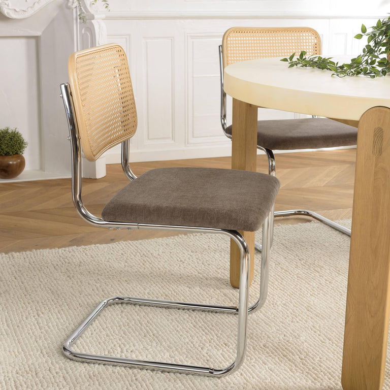 Set van 2 eetkamerstoelen Lea buisframe