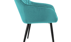 Set van 2 eetkamerstoelen Amino velvet