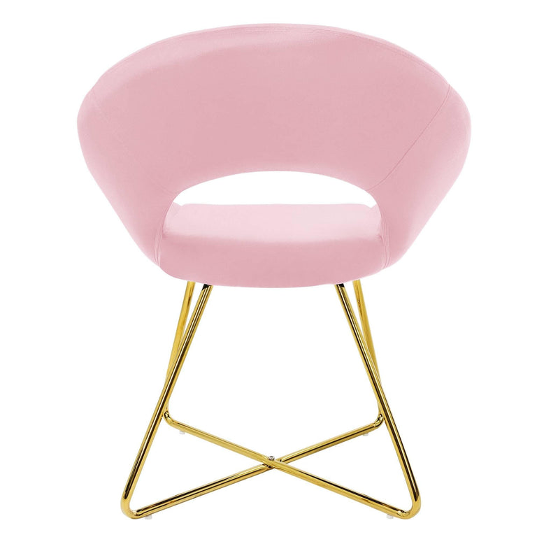 Set van 2 eetkamerstoelen Erna velvet