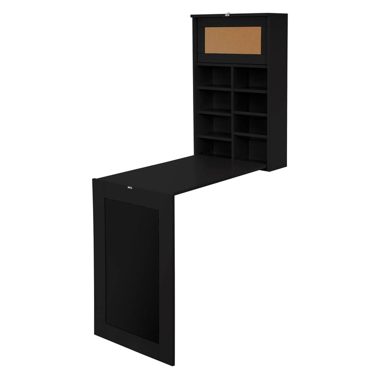 ml-design-wandbureau-metschoolbordannet inklapbaar-zwart-mdf-tafels-meubels1