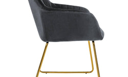 Set van 8 eetkamerstoelen Mili velvet