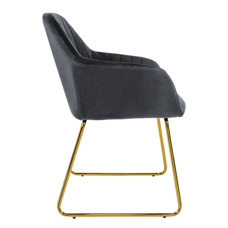 Set van 8 eetkamerstoelen Mili velvet