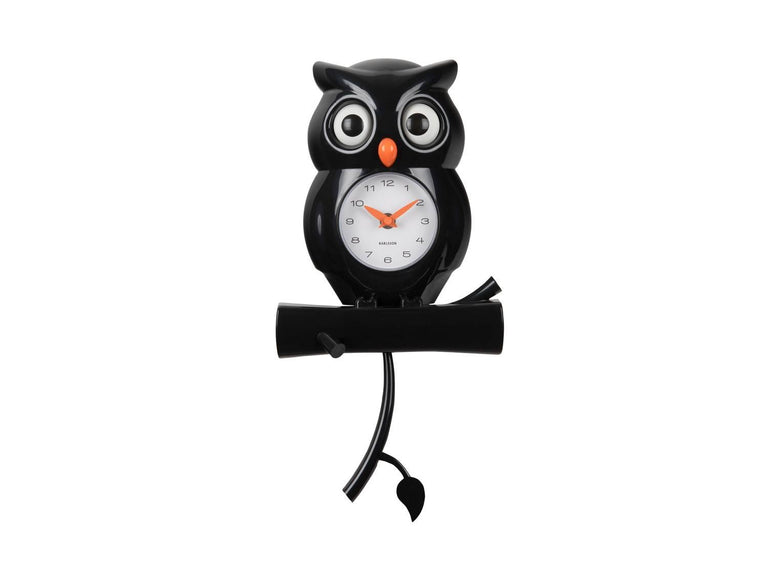 Wandklok Owl met pendulum