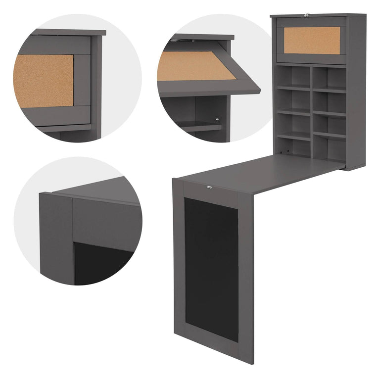 ml-design-wandbureau-metschoolbordannet inklapbaar-grijs-mdf-tafels-meubels4