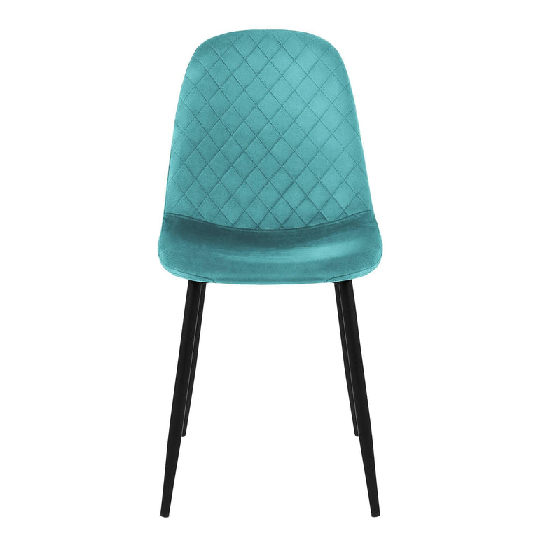 Set van 4 eetkamerstoelen Wisk velvet