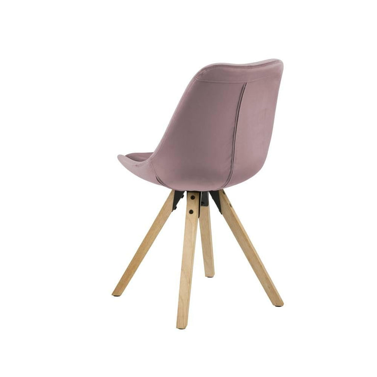 naduvi-collection-eetkamerstoel-stacey velvet-roze-polyester-stoelen-& fauteuils-meubels5