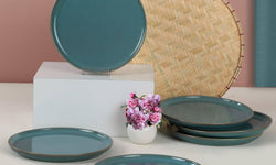 hermia-set van 6 dessertborden armin keramiek-turquoise--keramiek-servies-koken & tafelen6