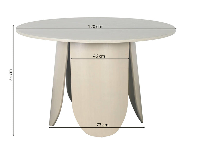 Eettafel Miranda rond