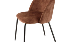 Set van 2 eetkamerstoelen Augustin velvet