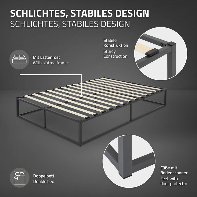 Bedframe Peter met matras 90 x 200 cm