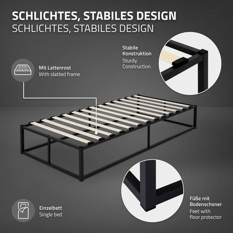 Bedframe Peter met matras 120 x 200 cm