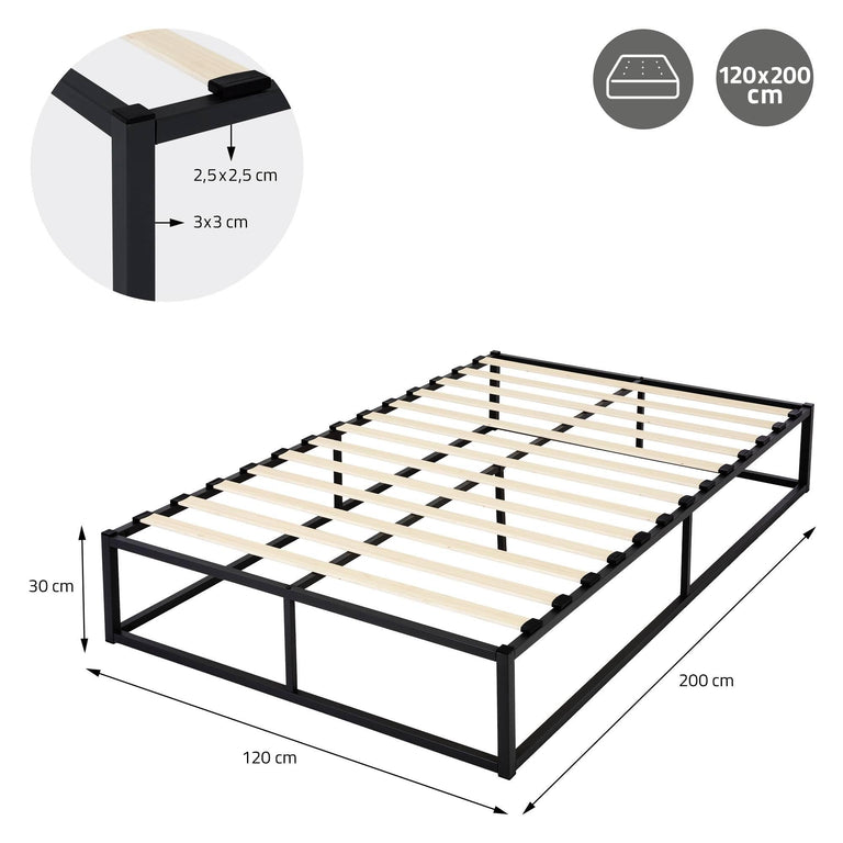 Bedframe Peter met matras 120 x 200 cm