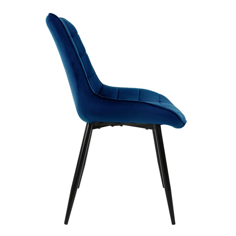 Set van 8 eetkamerstoelen Bea velvet