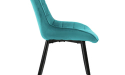 Set van 6 eetkamerstoelen Bea velvet