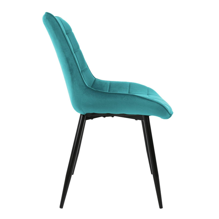 Set van 6 eetkamerstoelen Bea velvet