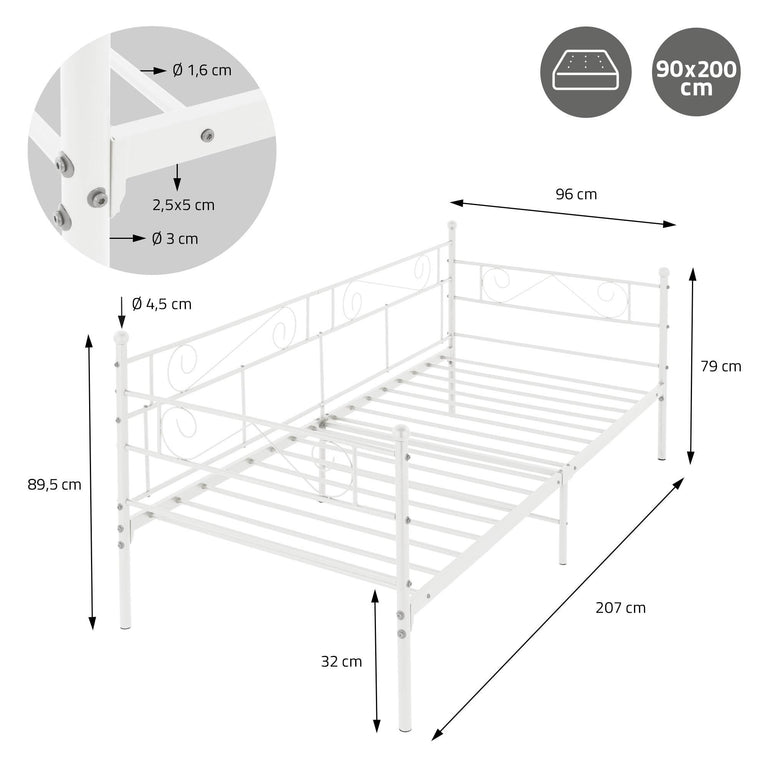 Bedframe Alma 90 x 200 cm