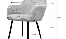 Set van 2 eetkamerstoelen Coli