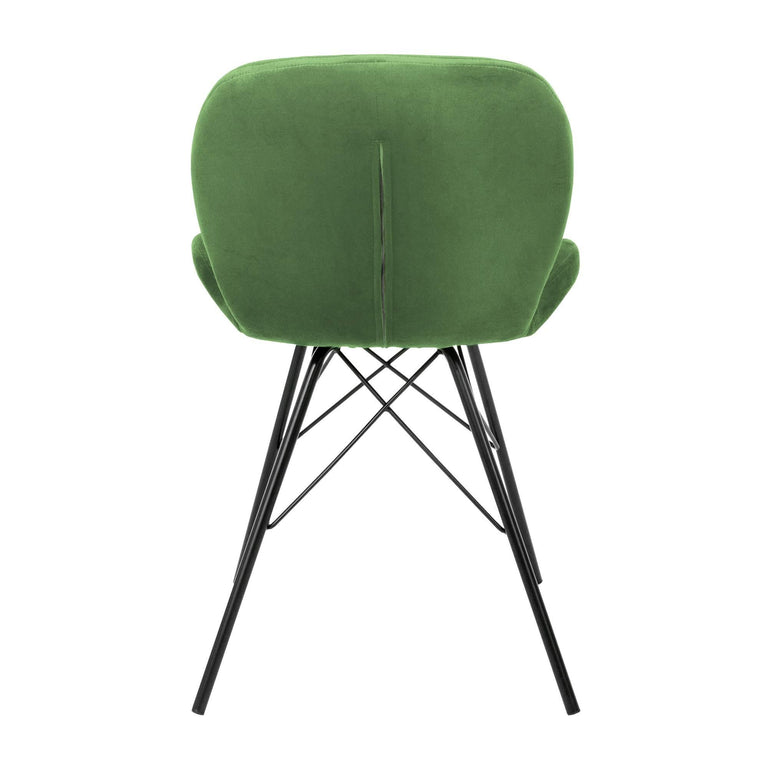 Set van 6 eetkamerstoelen Dane velvet