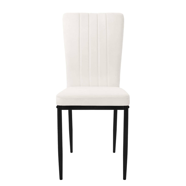 Set van 8 eetkamerstoelen Garcia velvet