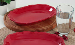 hermia-set van 2 gebakbordjes glenda keramiek-rood--keramiek-servies-koken & tafelen3