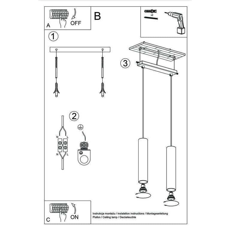 Hanglamp Lagos 2-lichts