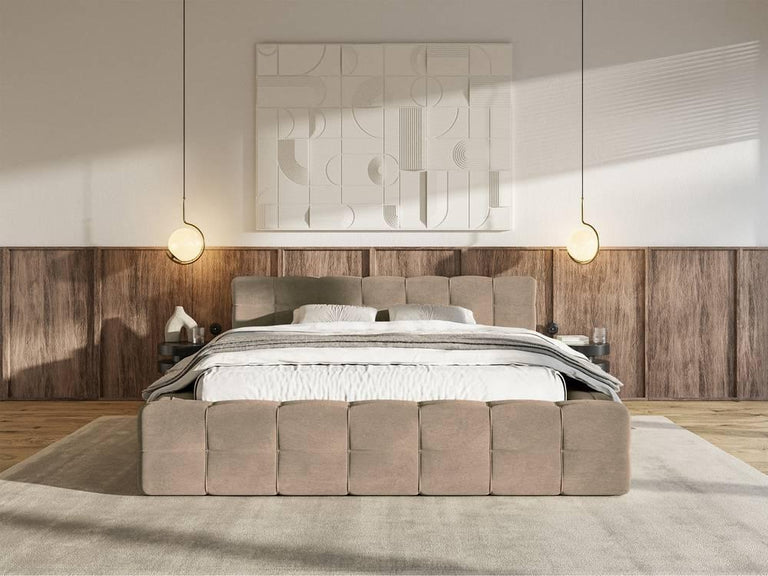 Tilly bedframe velvet met opbergvak 200 x 220 cm