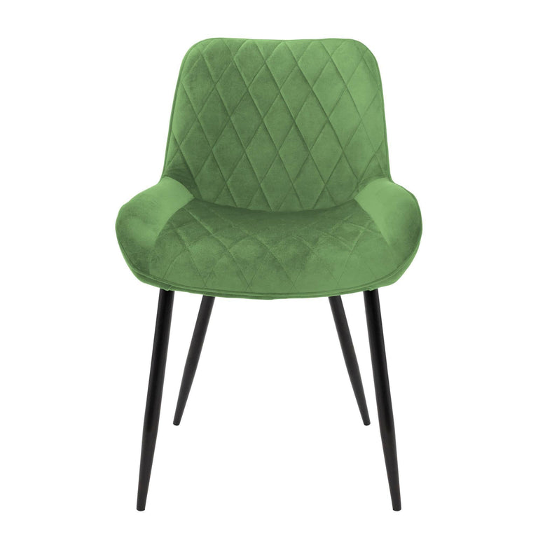 Set van 4 eetkamerstoelen Mana velvet