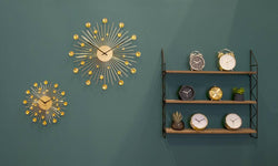 Wandklok Sunburst