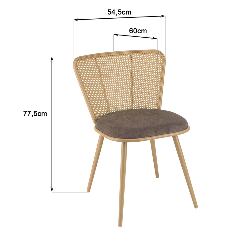 Set van 2 eetkamerstoelen Lea